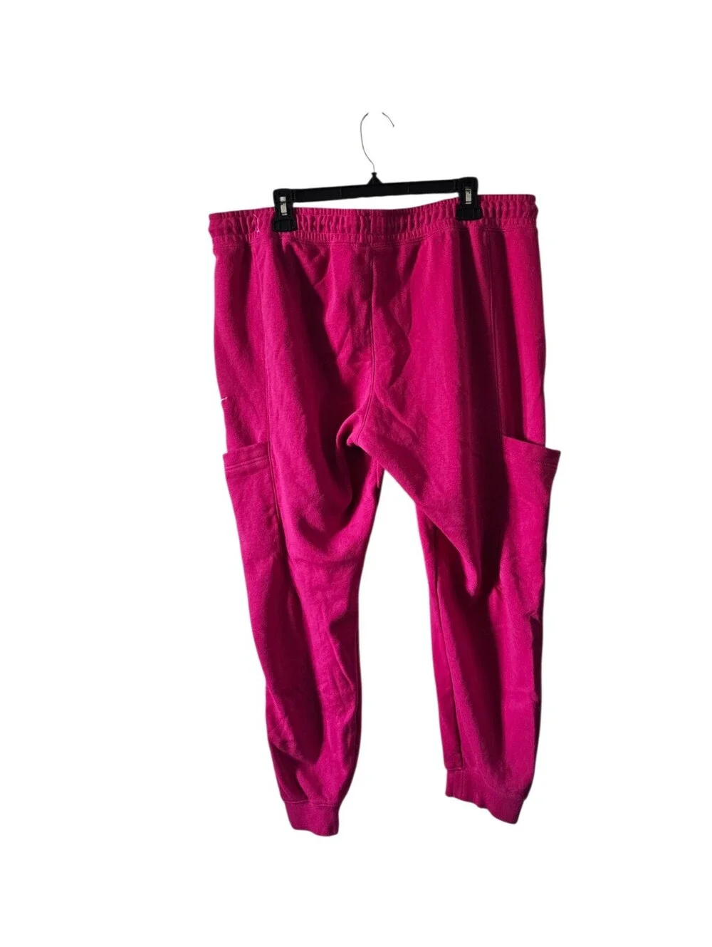 Nike Air Womens Fleece Cargo Joggers XL Pink Berry Fuchsia Sweatpants DN4867-615